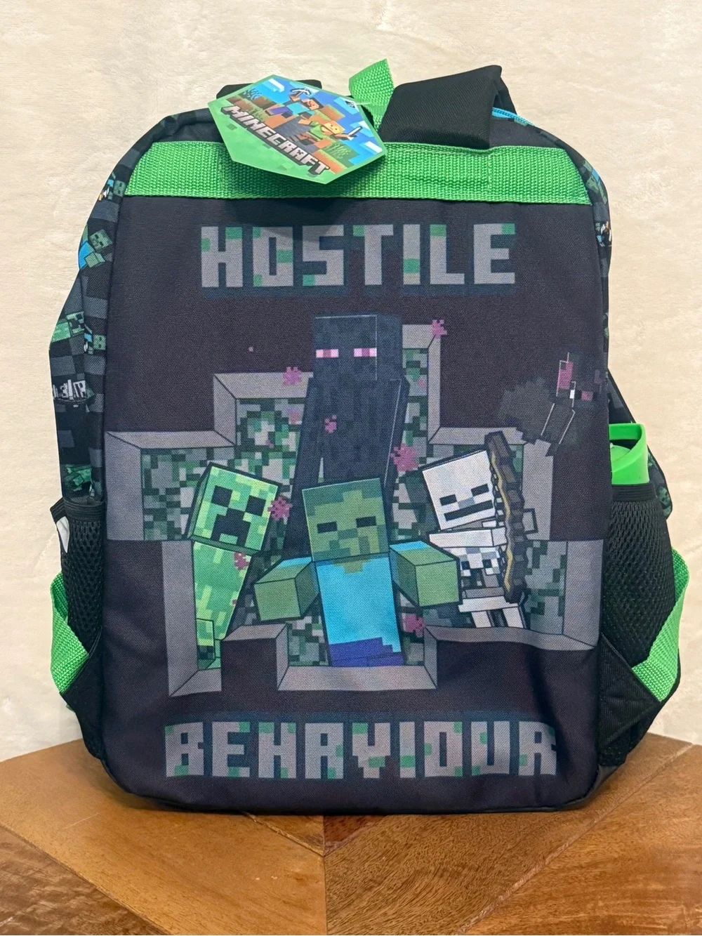 Minecraft 17” Backpack 5-Piece Set with Lunch Kit, Water Bottle & Headphones